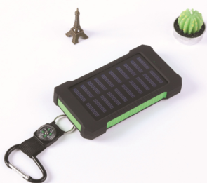 Batterie solaire double usb 10 000 mAh